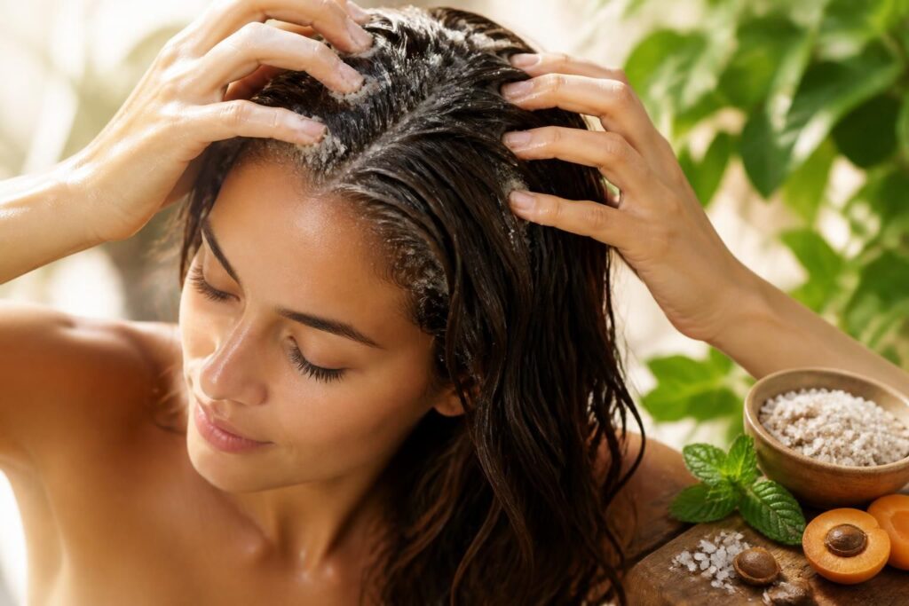 découvrez les bienfaits de l'exfoliant cuir chevelu pour une chevelure éclatante : purification, stimulation et amélioration de la santé capillaire au naturel.