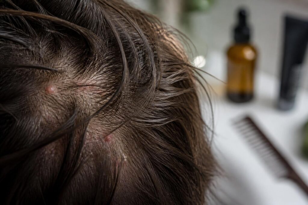 découvrez les causes méconnues des boutons dans les cheveux et apprenez comment les prévenir et les traiter efficacement pour un cuir chevelu sain.