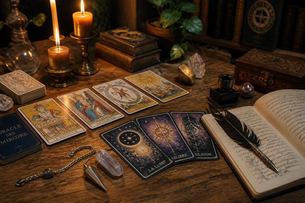 découvrez les significations et interprétations des cartes de tarot et d'oracle pour maîtriser l'art de la divination et obtenir des réponses claires à vos questions.