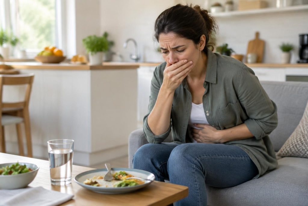 nausées, lourdeurs ou douleurs après un repas : découvrez les symptômes d’une « crise de foie », les gestes à adopter et quand consulter rapidement.