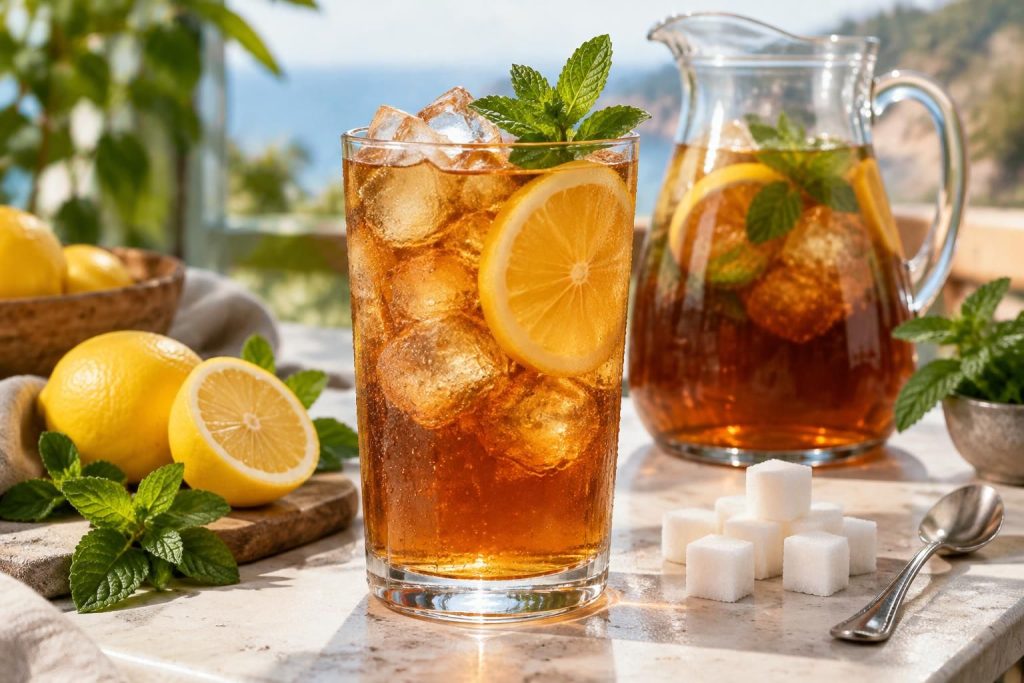 découvrez combien de calories contient votre ice tea préféré et comparez les boissons selon leur teneur en sucre et leur format.