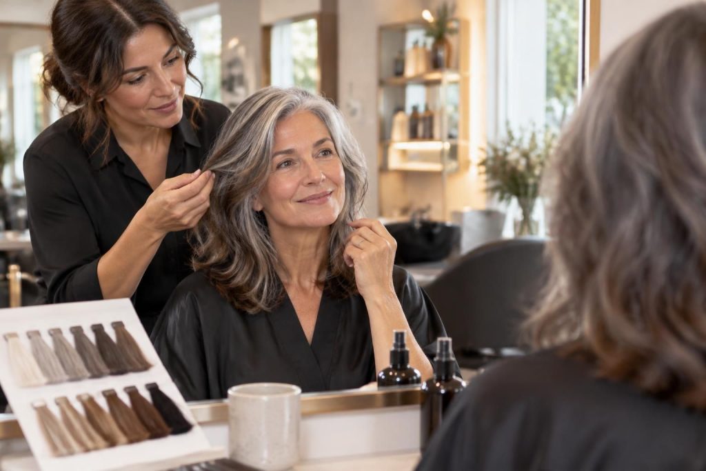 découvrez des conseils pratiques pour accompagner la transition vers les cheveux blancs et vivre ce changement en toute confiance.